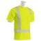 Erb Safety T-Shirt, Birdseye Mesh, Short Slv, Class 2, 9006SEG, Hi-Viz Lime, MD 62211